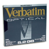 Verbatim 5.25  5.2Gb ReWritable MO Disk (92843)